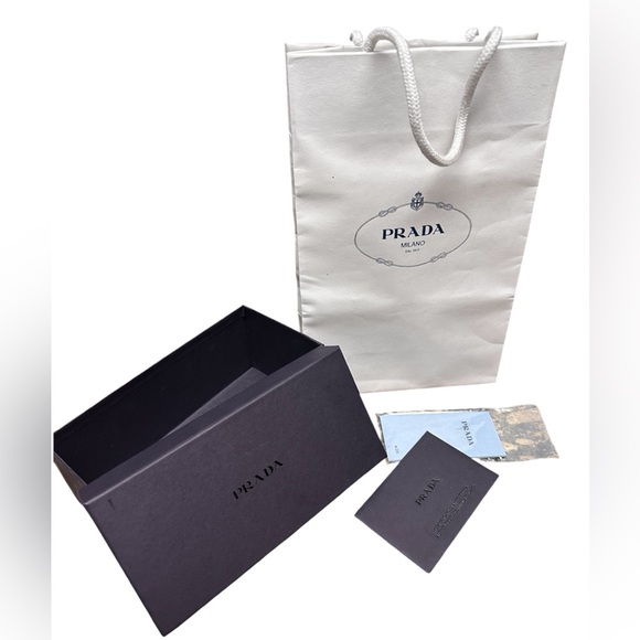 Prada Full Inclusion Gift Bundle - Sunglasses Box, Shopping Bag & Cards - Picture 1 of 4